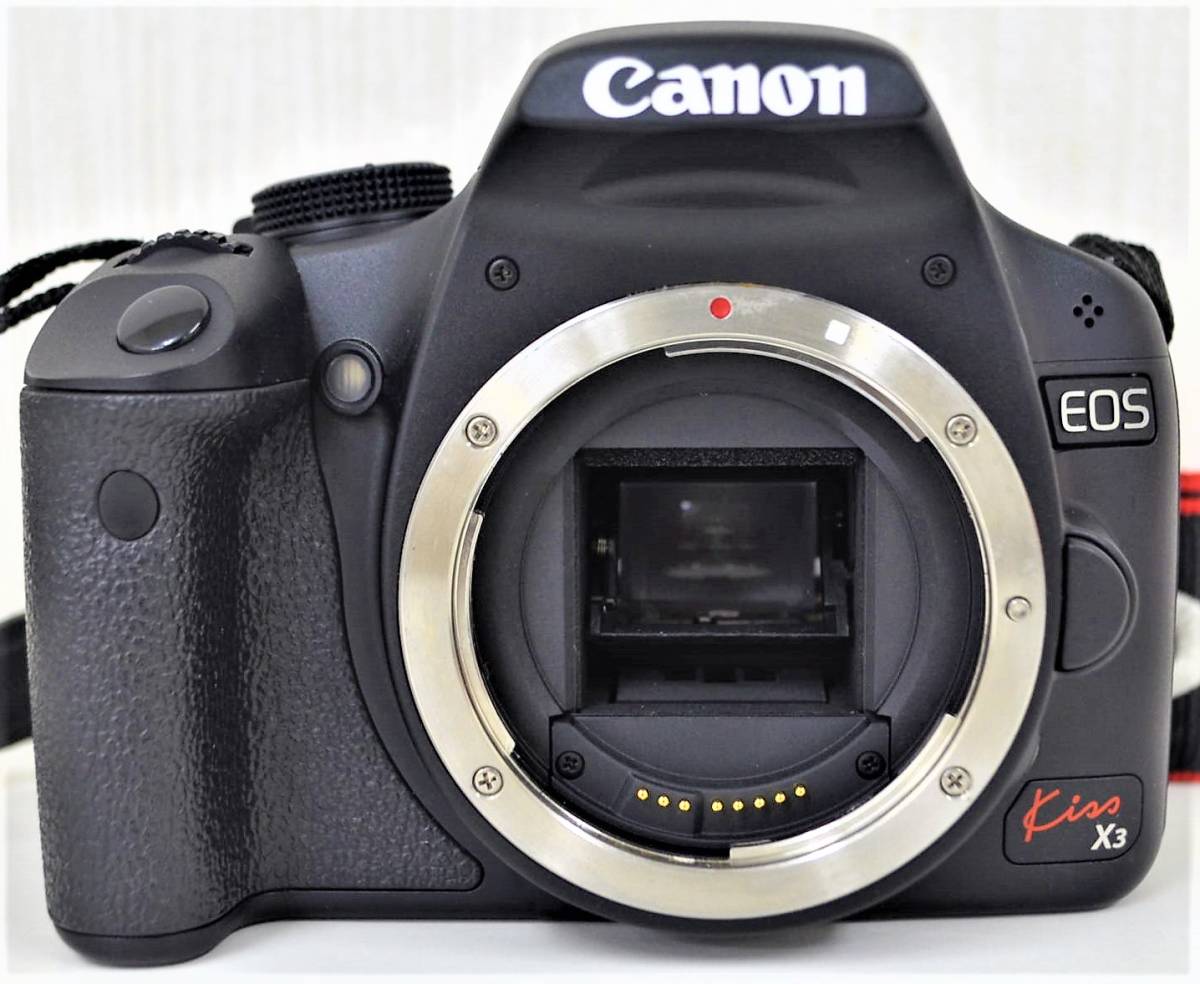 6☆ Canon EOS Kiss X3 デジタル一眼レフ カメラ EF-S 18-55mm 1:3.5 