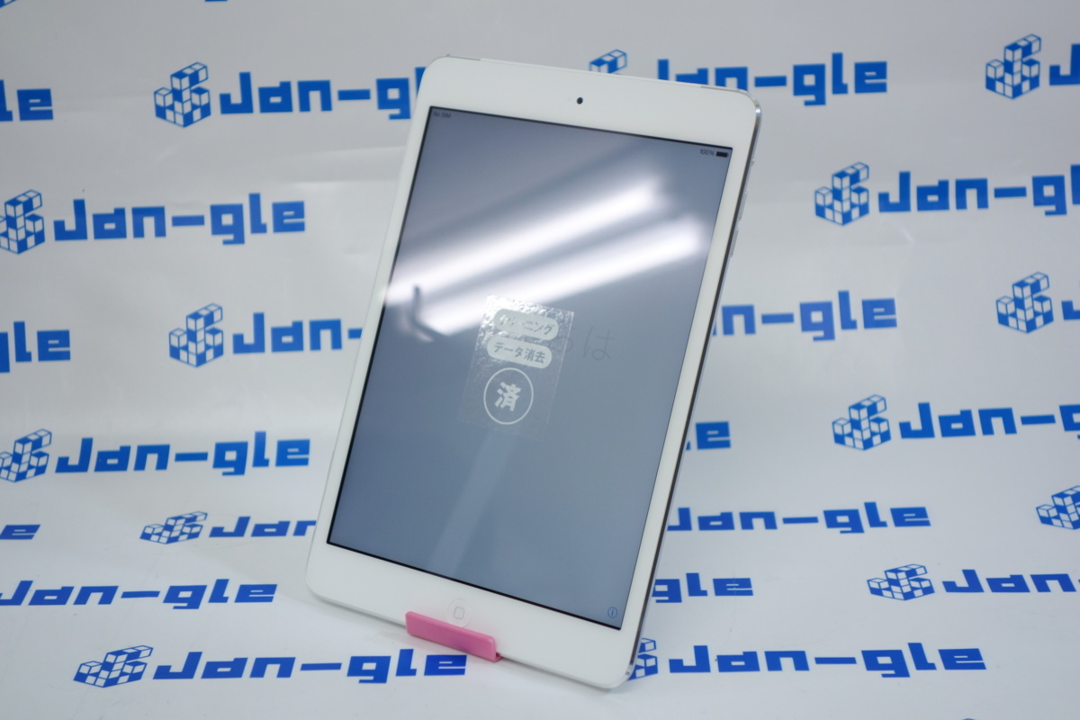 [ME814J/A] Apple iPad mini 2 WiFi+Cellularモデル 16GB シルバー [☆美品☆] J402027 G MT 関東発送