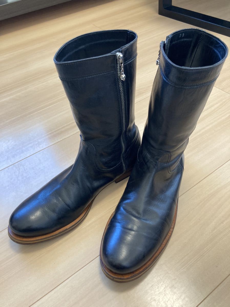 Garni ガルニ ブーツ 黒 牛革 28cm oldham boots シルバー925 