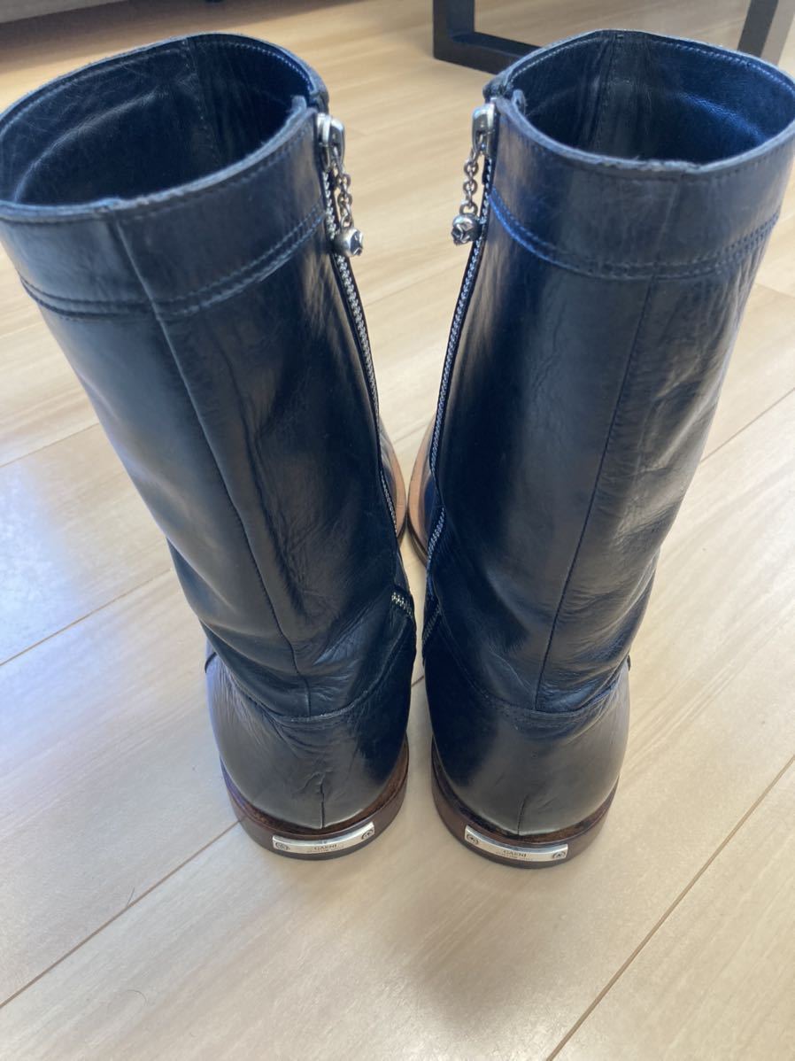 Garni ガルニ ブーツ 黒 牛革 28cm oldham boots シルバー925 