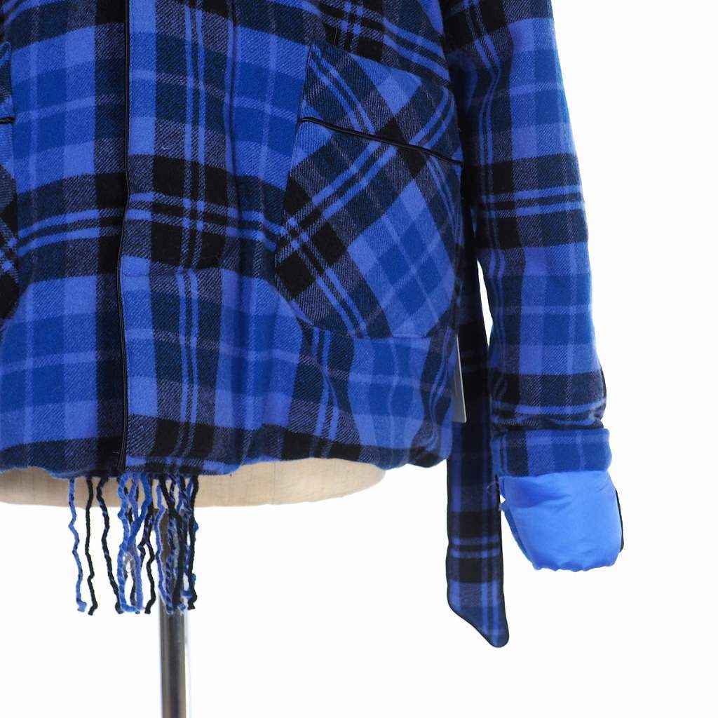 未使用 FACETASM ファセッタズム 17AW チェック柄 ウール ダウン