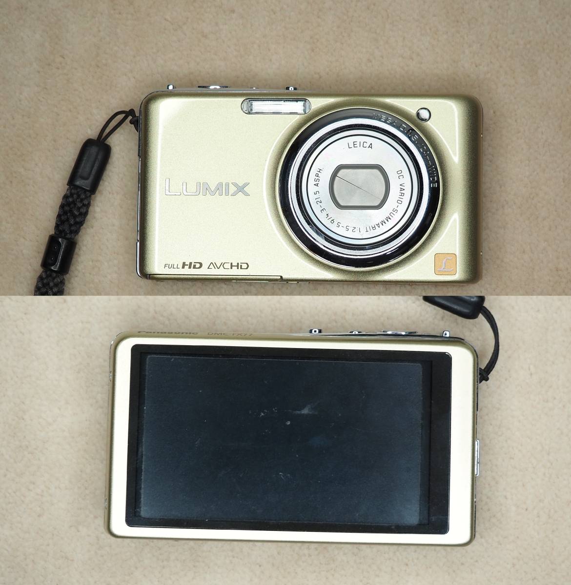 Panasonic LUMIX DMC FX77 動作確認済 Panasonic DMC-FX77 ゴールド