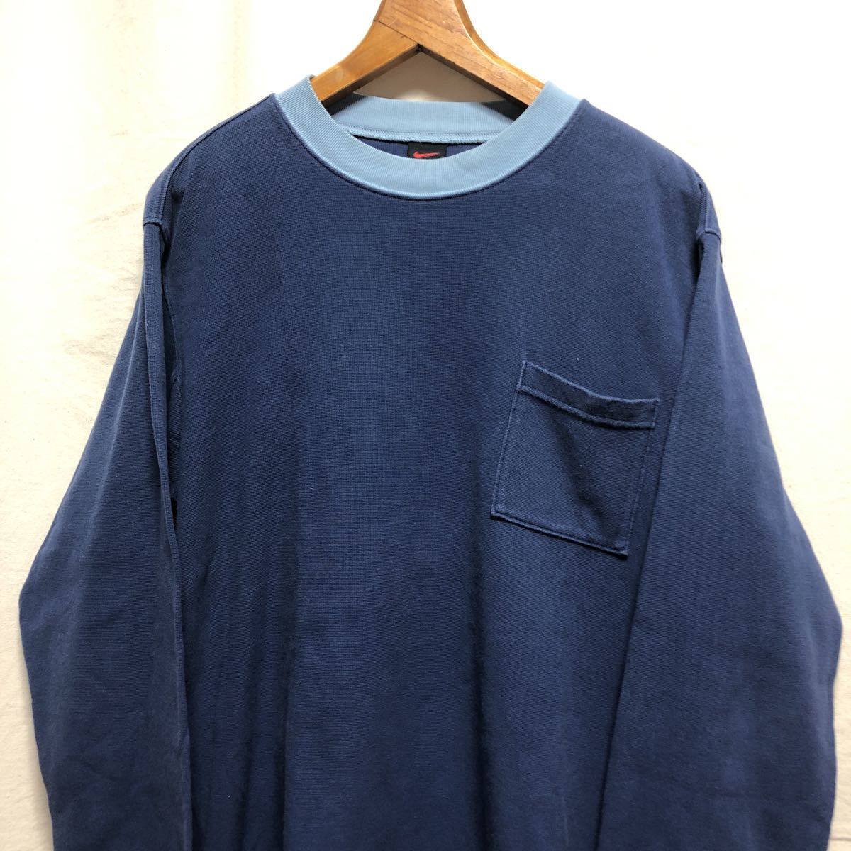 ナイキ カノコ ポケットロンT 00s 古着 NIKE 長袖Tシャツ Tシャツ 