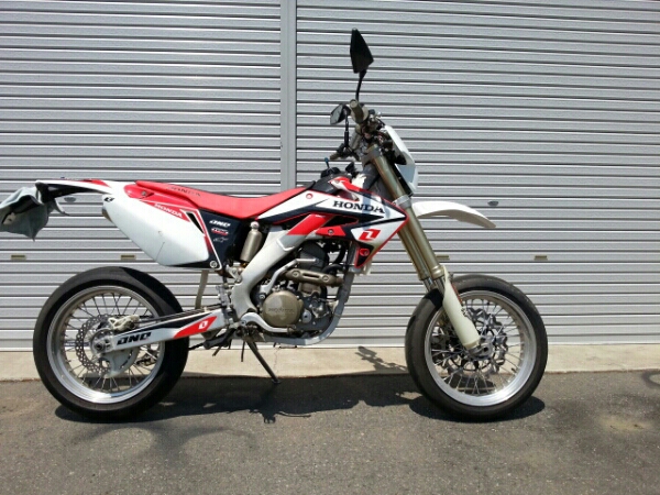 CRF250R モタード 公道仕様 08年 書類有り CRF CR YZ KX RM XR(126cc 