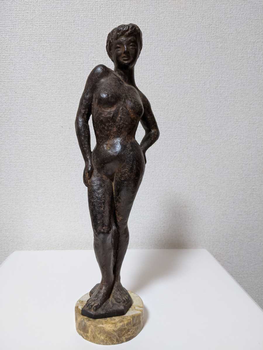 美術品・アンティーク・コレクション ブロンズ（青銅）製の裸婦立像 約30cm