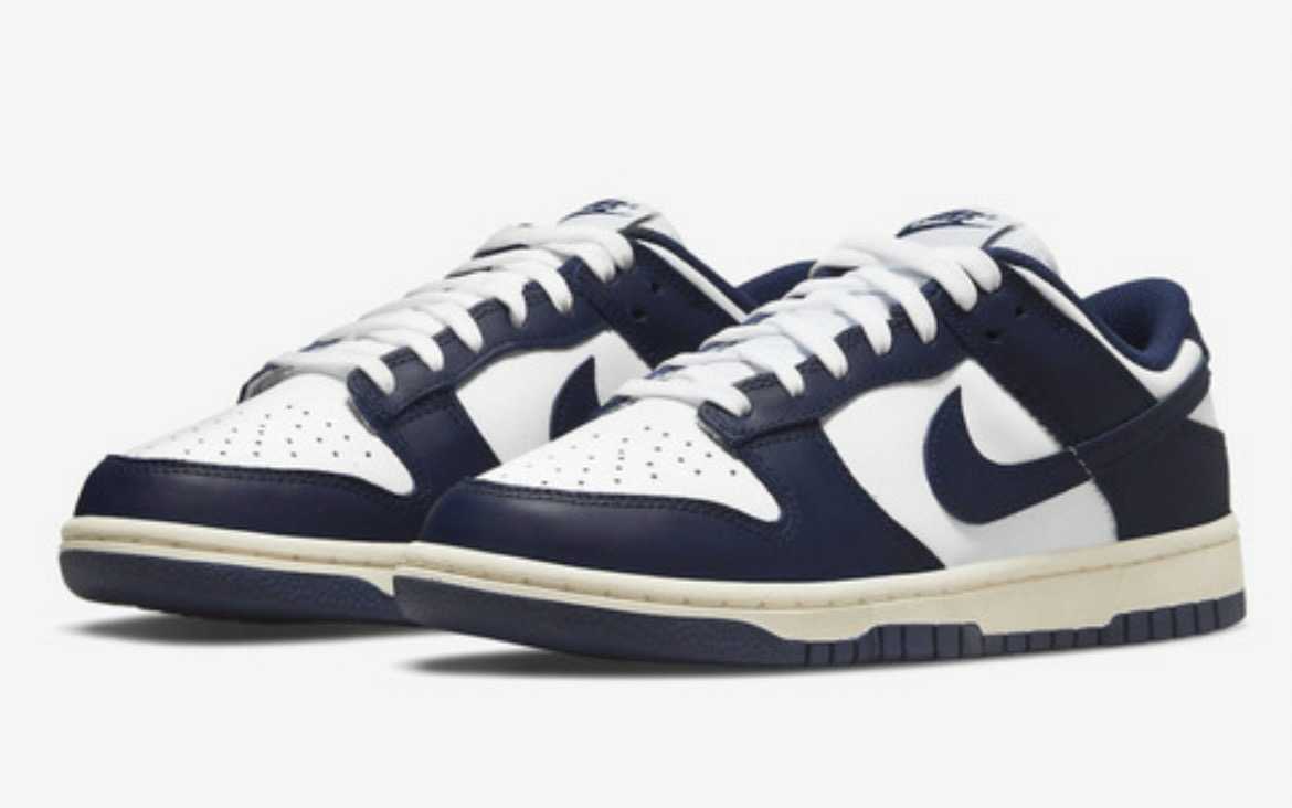 新品 NIKN DUNK LOW VINTAGE NAVY ナイキ ウィメンズ ダンクロー 