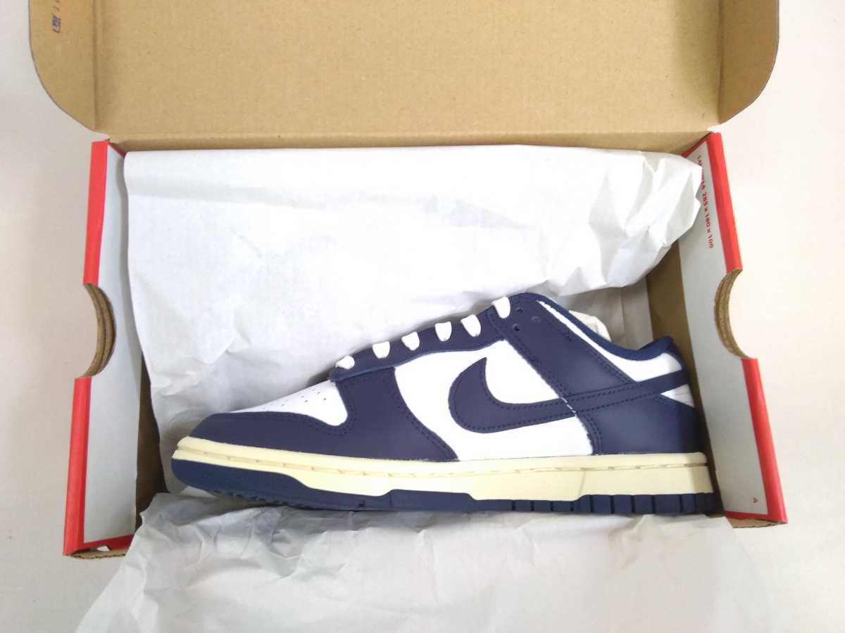 新品 NIKN DUNK LOW VINTAGE NAVY ナイキ ウィメンズ ダンクロー 