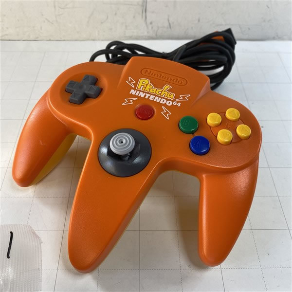 2026，SALE スティック良好 N64 任天堂64用コントローラ NUS-005 ピカチュウ オレンジ 1(本体、アクセサリー)｜売買されたオークション情報、yahooの商品情報をアーカイブ公開 - オークファン 本体、アクセサリー