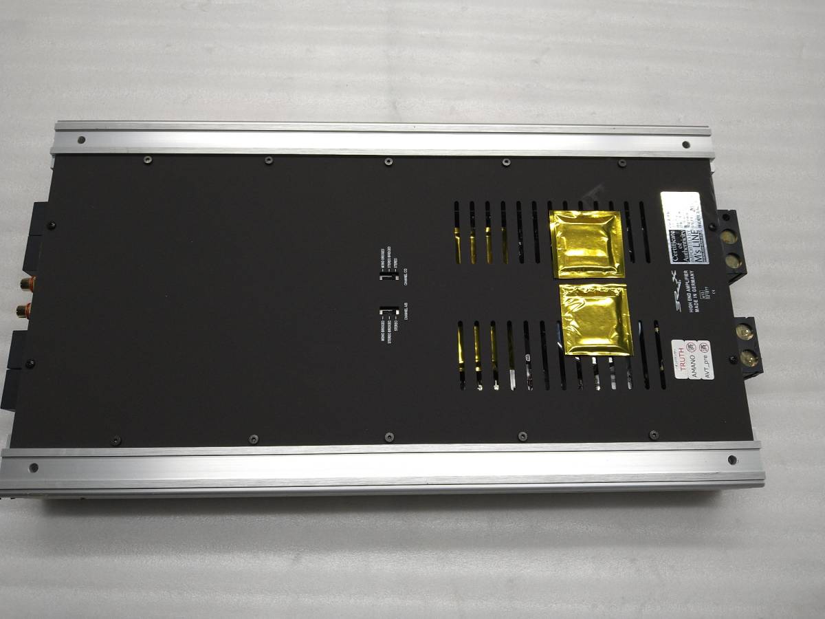 BRAX 150W×4chパワーアンプ GX-2400 Graphic Short Silver 中古品 音質 