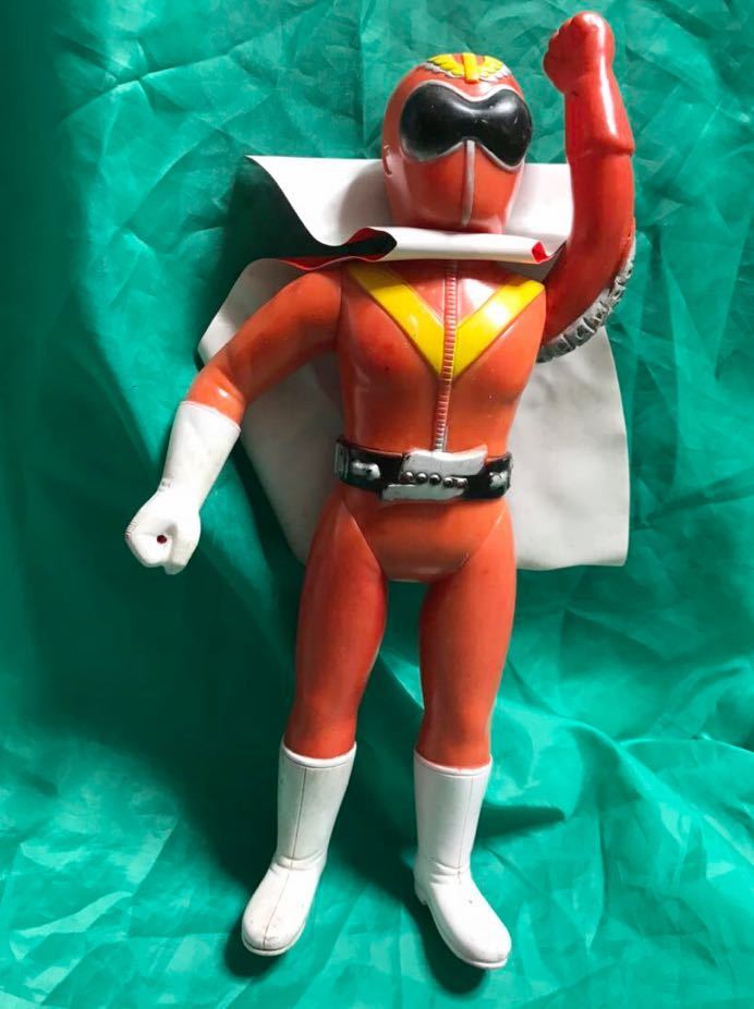 ソフビ ゴレンジャー 赤レンジャー 石ノ森章太郎 特撮 旧バンダイ 昭和