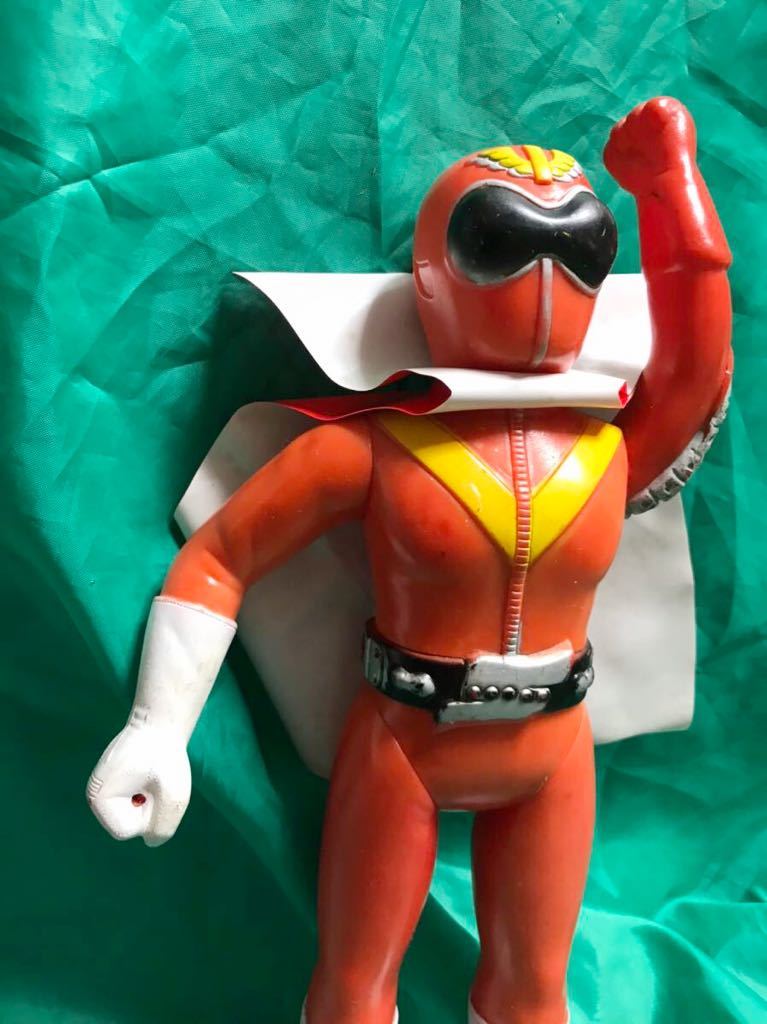 ソフビ ゴレンジャー 赤レンジャー 石ノ森章太郎 特撮 旧バンダイ 昭和