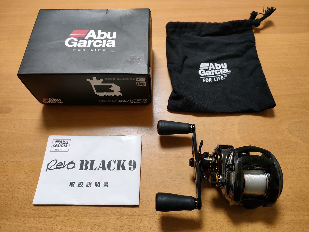 アブガルシア レボブラック9 左ハンドル 機関良好 Abu Garcia REVO