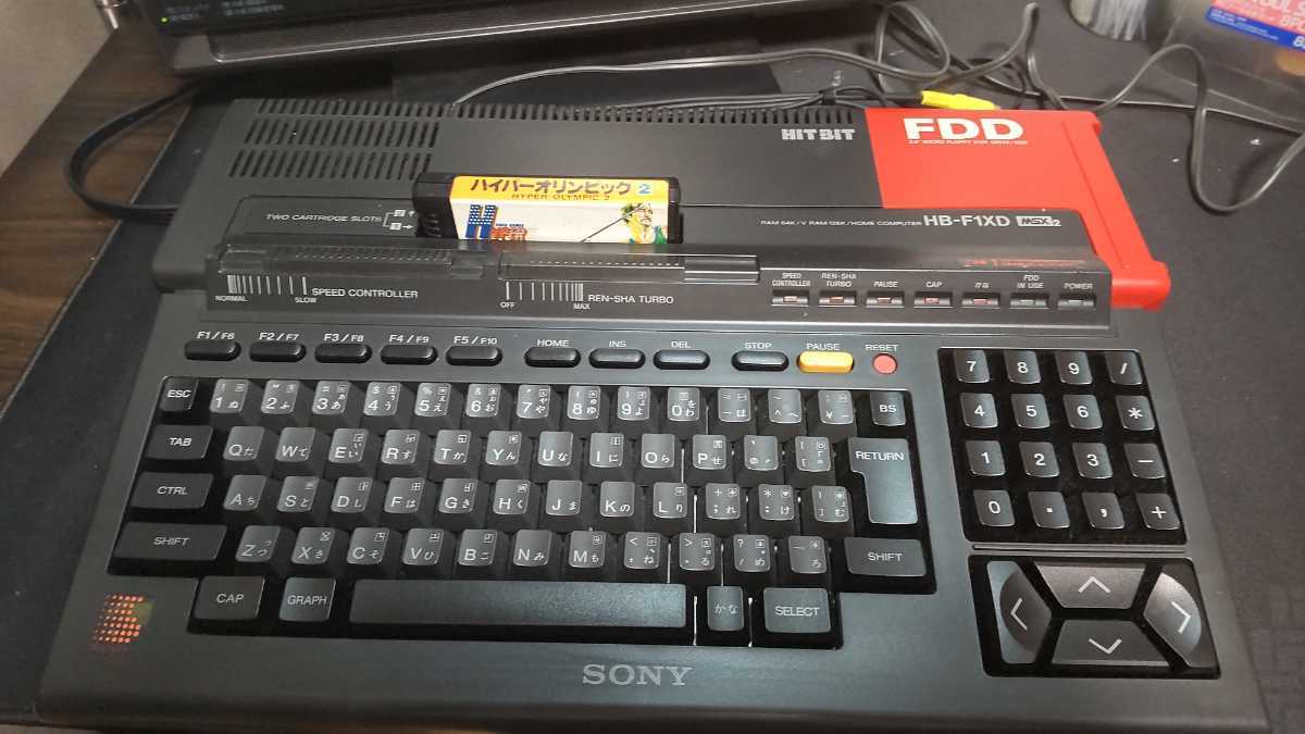 SONY MSX2 HB-F1XD 中古 作動確認 カセット付(MSX)｜売買された 