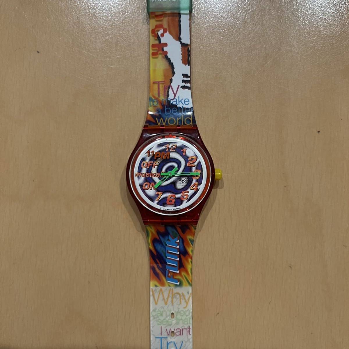 激レア! Swatch Musicall 1996年限定コラボモデル 11PM Music by Paulo 