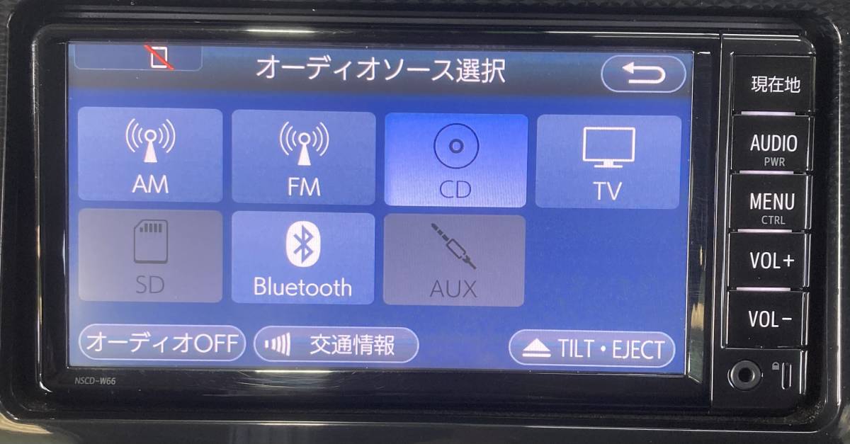 トヨタ純正SDナビ 2018年地図NSCD-W66新品フィルムアンテナ