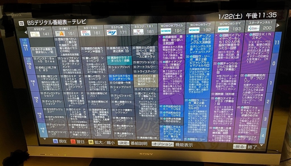 ソニー 40V型地上・BS・110度CSデジタルフルハイビジョンLED 【動作