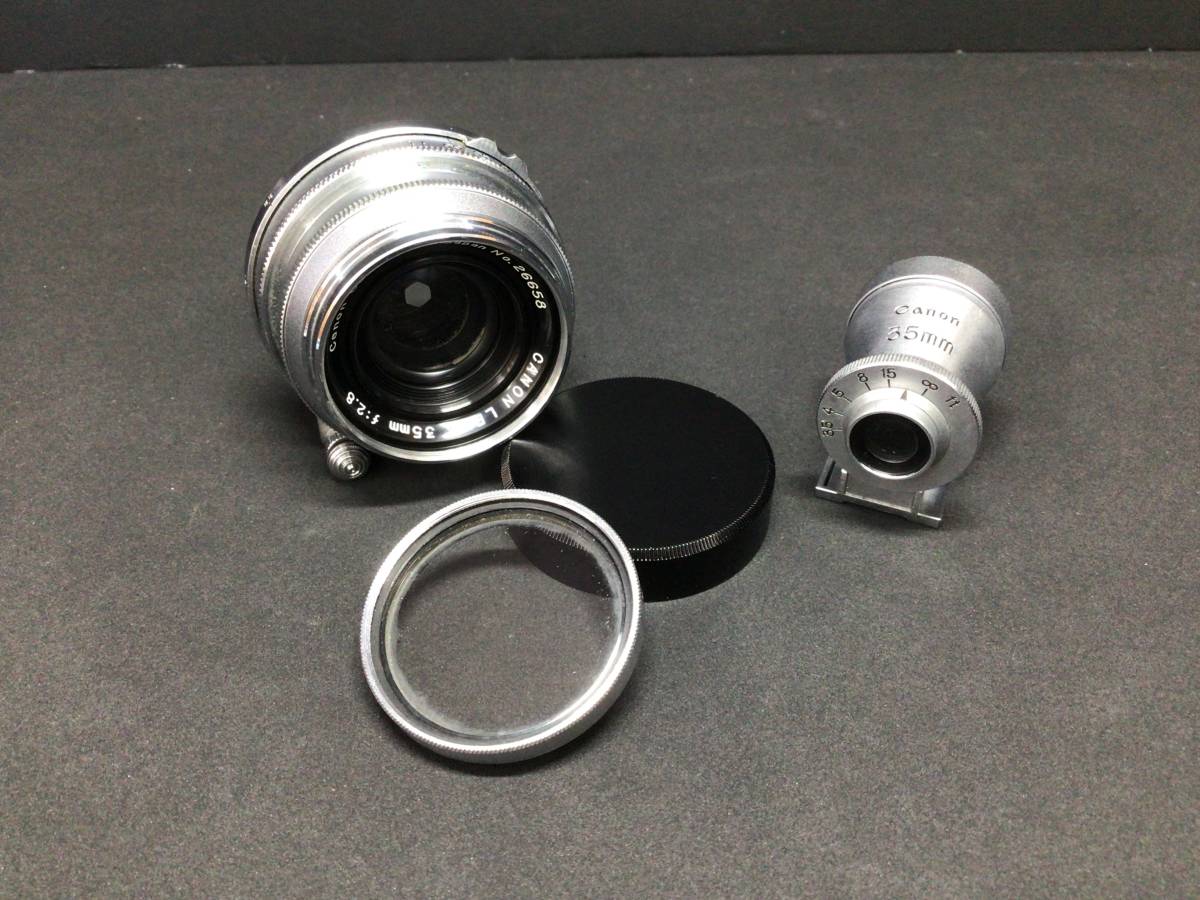 Canon 35mm F2.8Lマウント ファインダー、専用ケース付き Canon 35mm F2.8Lマウント ファインダー、専用ケース付き Canon