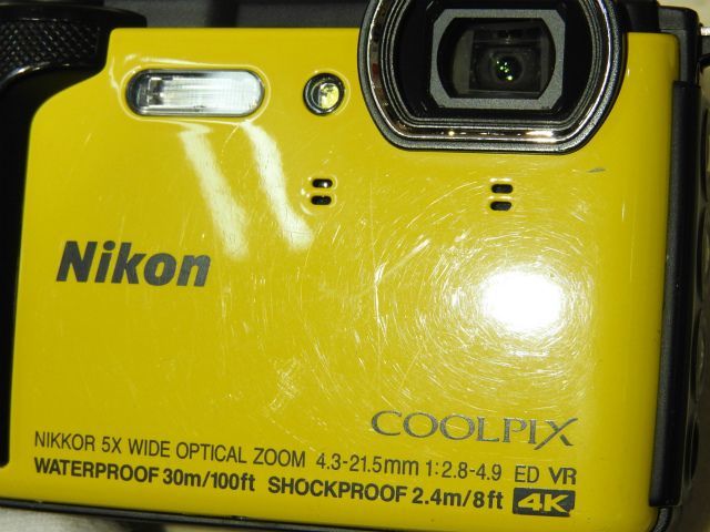 限定セール 1円～ 中古 Nikon COOLPIX W300 イエロー ニコン クールピクス コンパクトデジタルカメラ