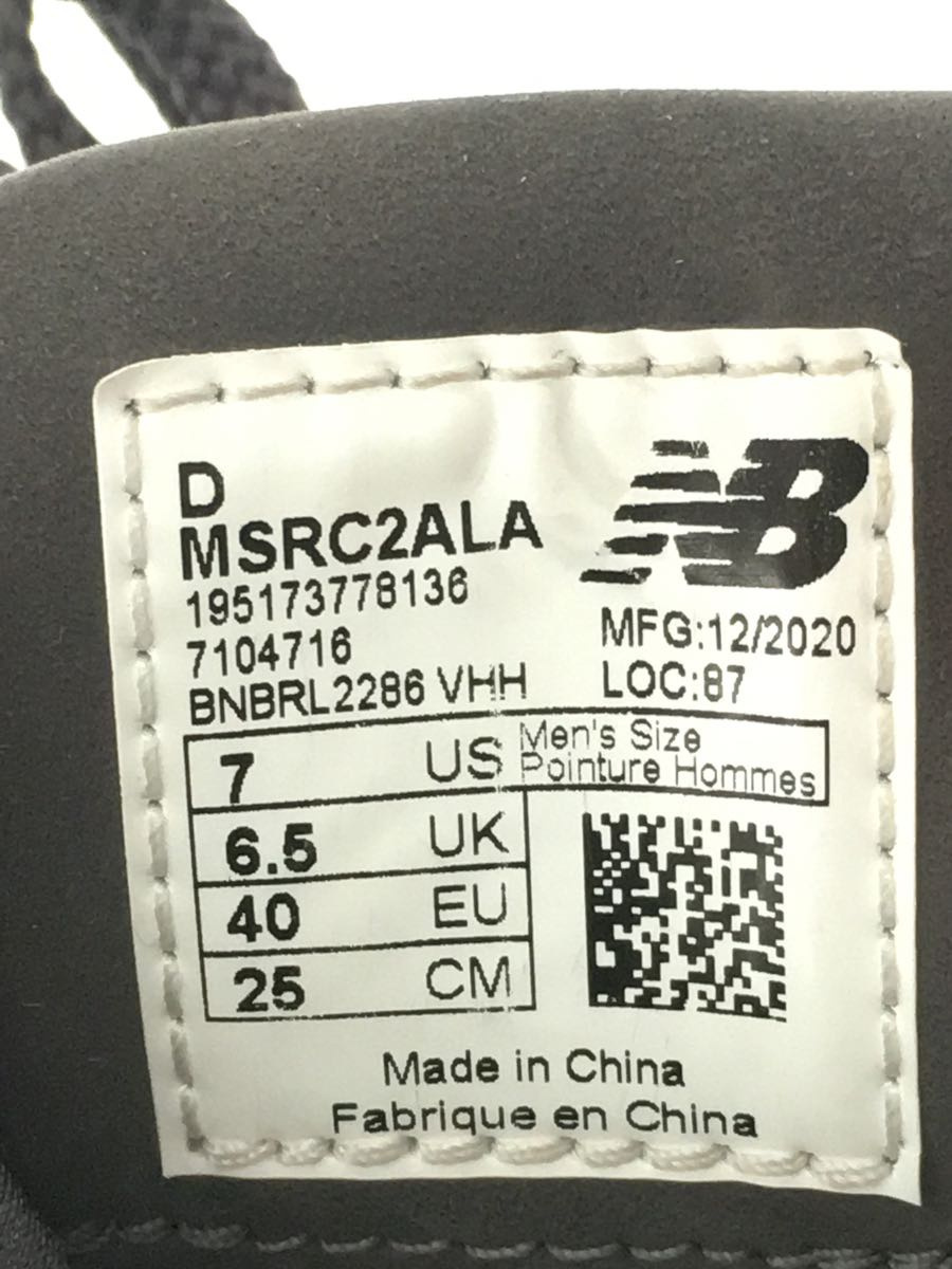 NEW BALANCE◆AURALEE/TOKYO DESIGN STUDIO/MSRC2ALA/スニーカー/25cm/BLK/オーラリー AURALEE New | and Recreate Nice