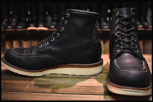 8.5E 良品 黒タグ】Chippewa チペワ 編み上げ ブーツ 25081 ブラック