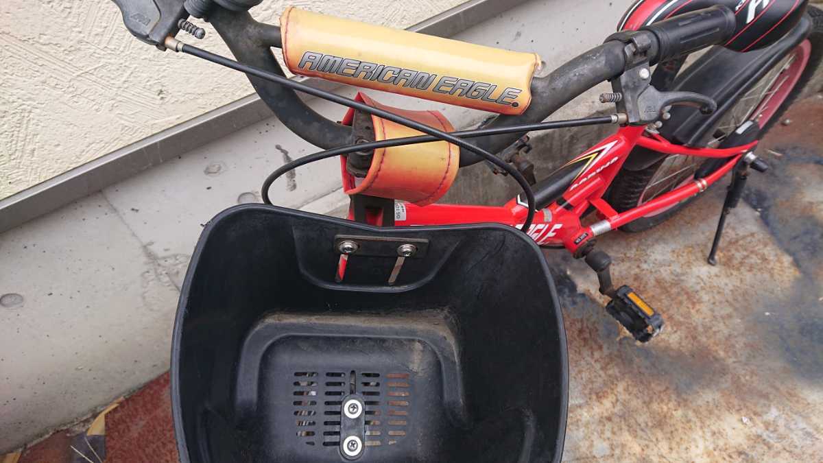 子供用 自転車 アメリカンイーグル 18インチ 赤 ギアなし 鍵なし 直接