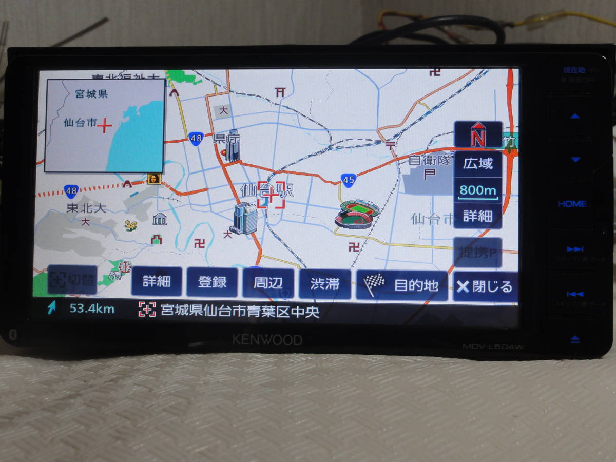 ケンウッド KENWOOD MDV-D504BTW MDV-L504W 彩速ナビ カーナビ