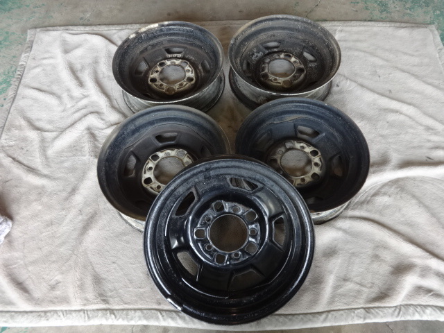 希少】スズキ ジムニー ジープ SJ30 純正 鉄チン ホイル 139.7 5穴 16  