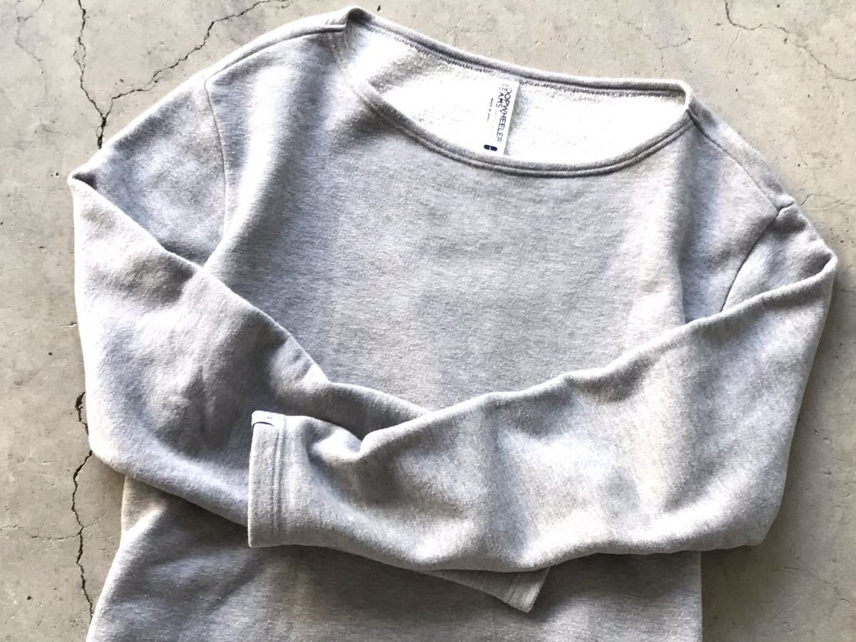 BEAMS PLUS別注 LOOPWHEELER ボートネック 吊り裏毛 スウェットシャツ 