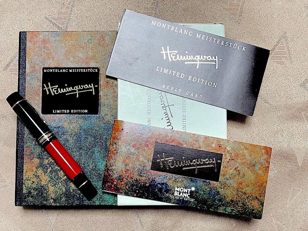□ モンブラン ヘミングウェイ 箱説明書付き 万年筆 作家シリーズ□