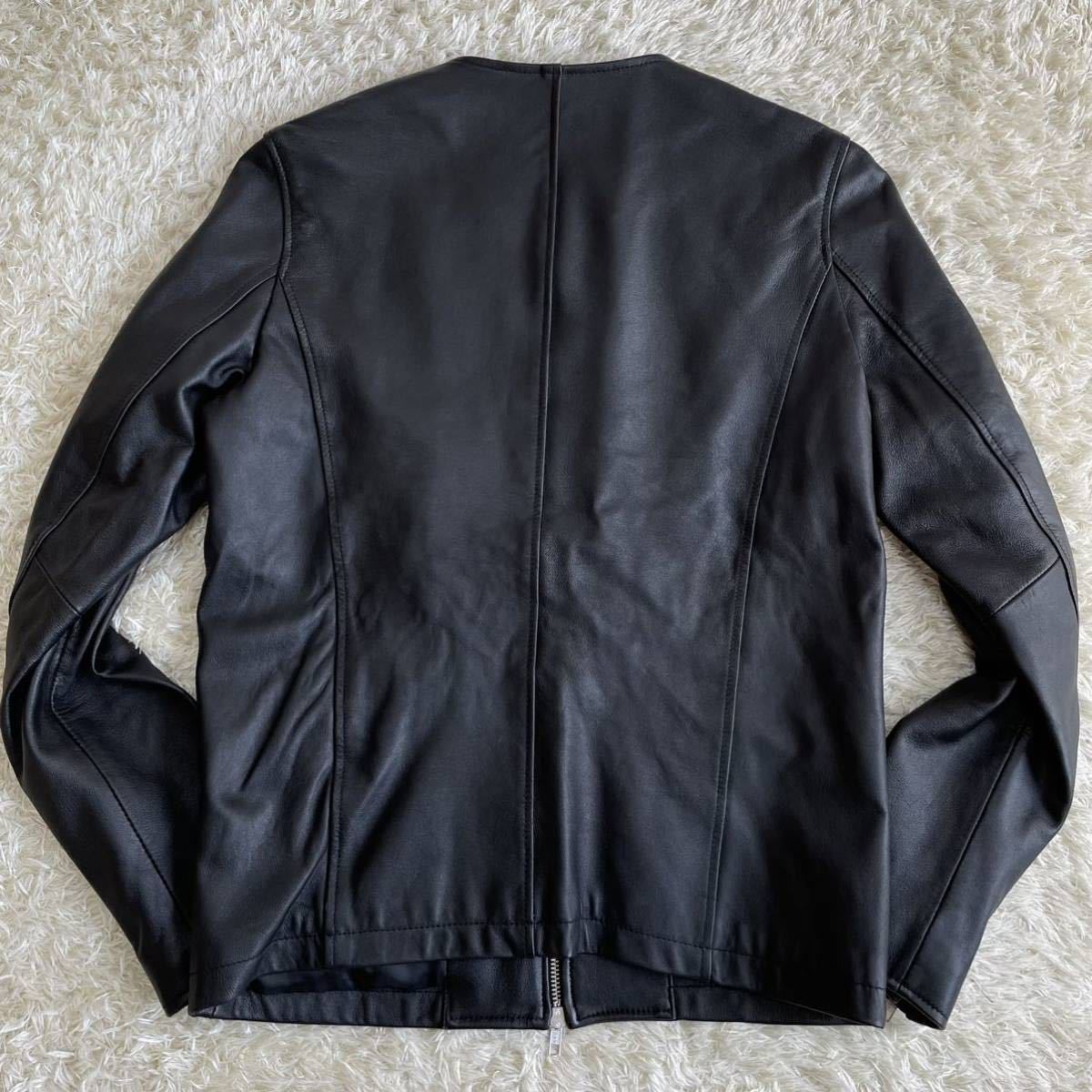 D9【極美品】アーバンリサーチ URBAN RESEARCH ライダース ノーカラー 