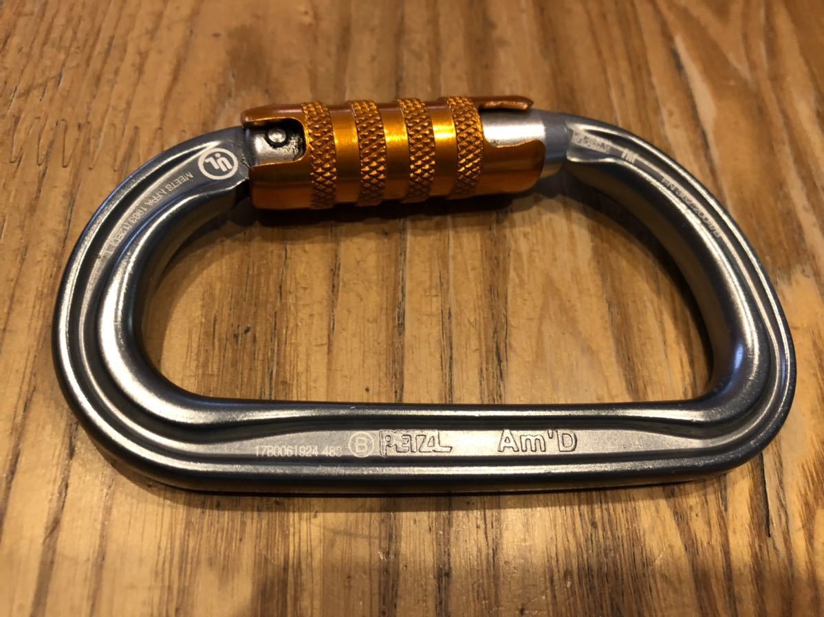 PETZL グリグリ　PETZLカラビナ付き_5