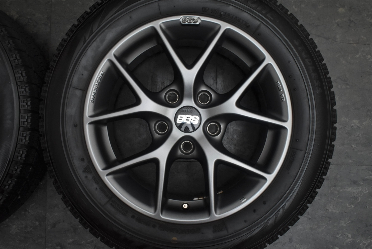 バリ溝】BBS SR009 16in 7.0J +36 PCD120 ブリヂストン ブリザック VRX 
