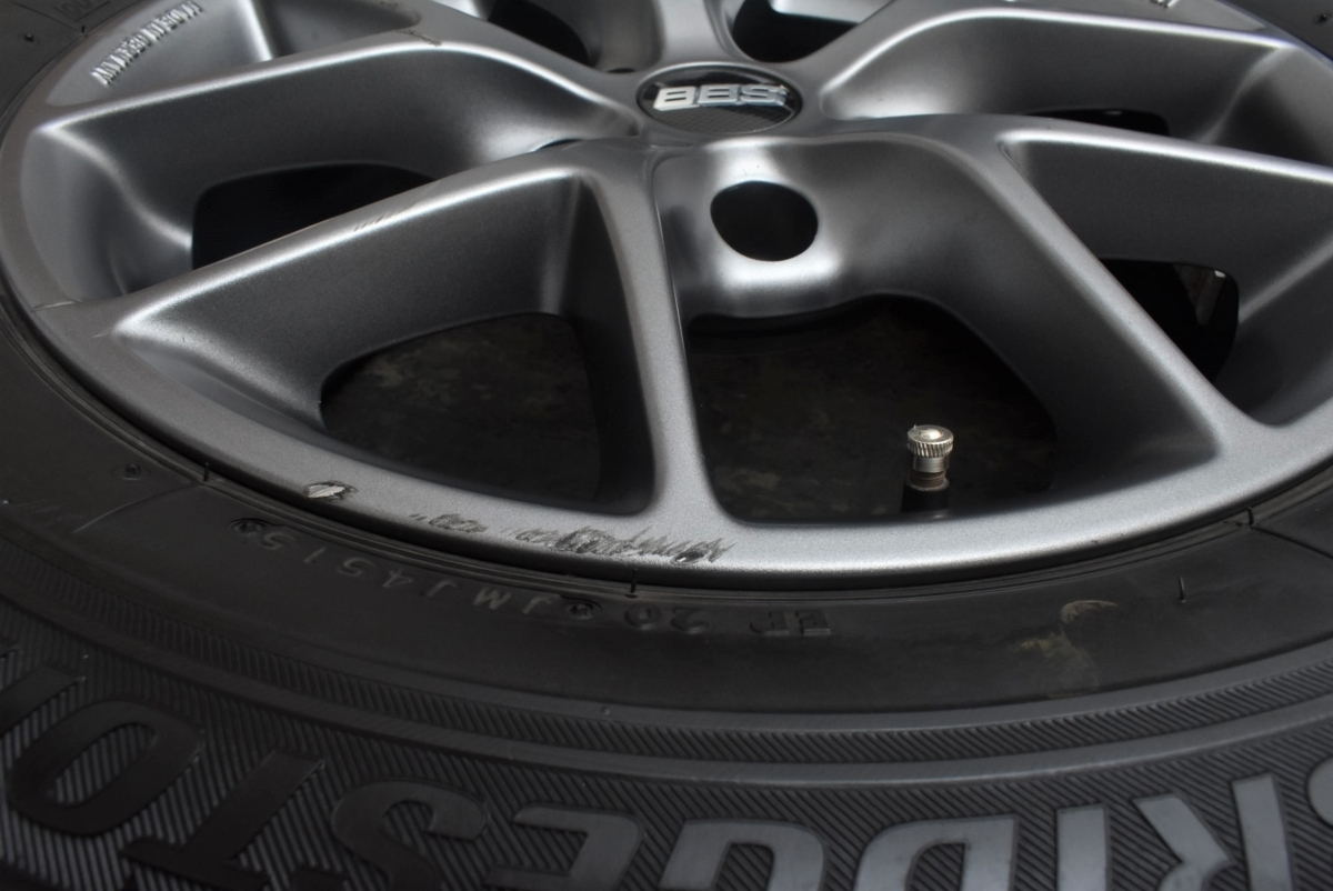 バリ溝】BBS SR009 16in 7.0J +36 PCD120 ブリヂストン ブリザック VRX 