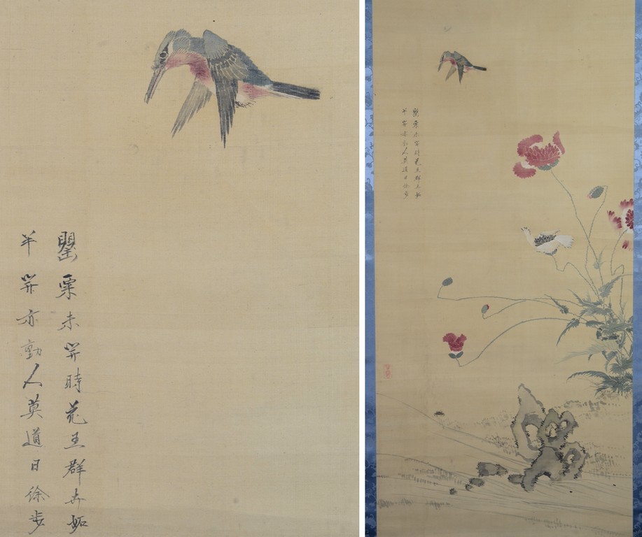中国近代 花鳥画 掛け軸｜陳半丁 花鳥図・柳に小鳥 春景｜大幅 中堂 和室 茶室 2026年最新Yahoo!オークション -掛軸 清朝の中古品・新品・未使用品