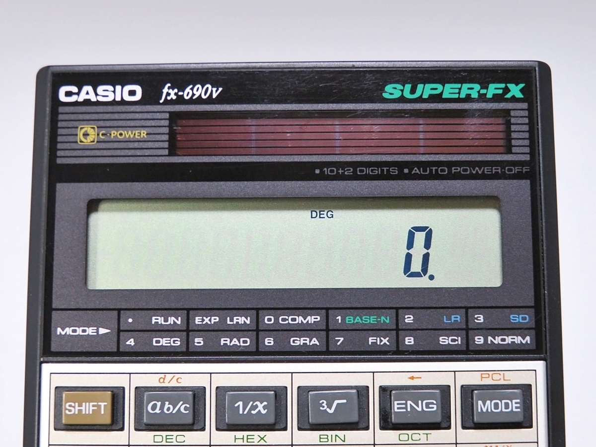CASIO カシオ 関数電卓 カシオfx-690v super-fx fx-690v」の落札相場 