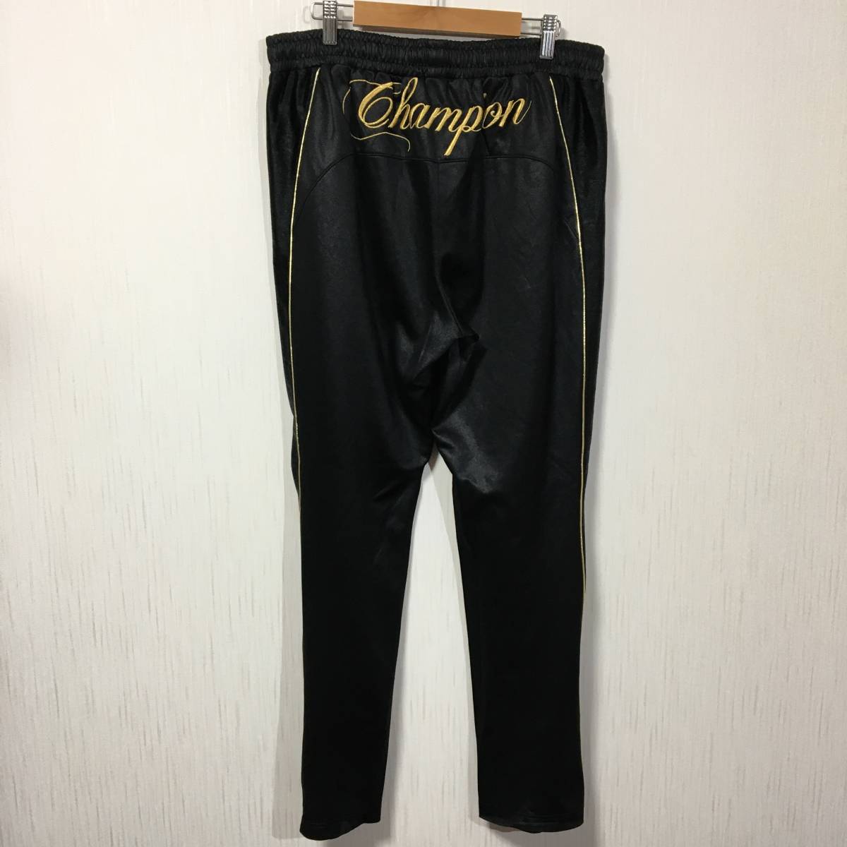 Champion チャンピオン 魔裟斗モデル ジャージ 上下セット 黒×金 