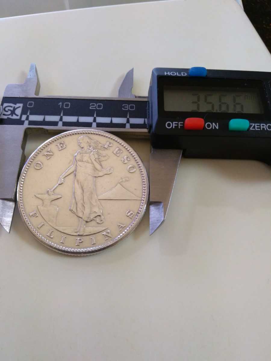 フィリピン 1910s 1ペソ銀貨 【公式通販】