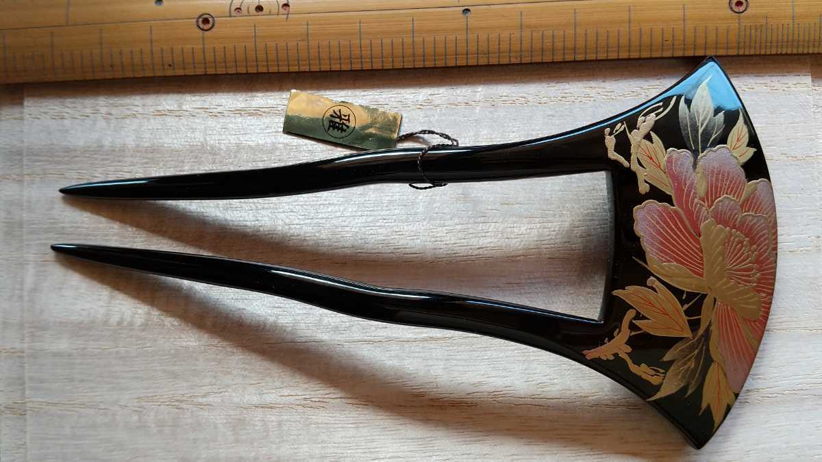 本漆純金蒔絵螺鈿かんざし | かづら清老舗 櫛・平打ちセット 桜文様 か 