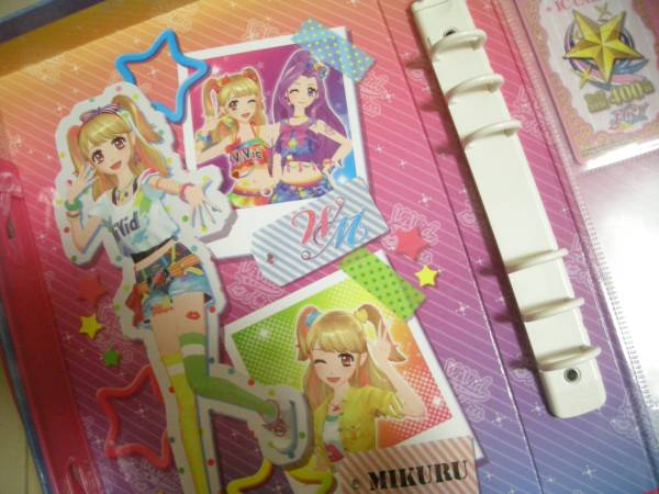 アイカツ ミクル IC カード バインダー ファイル ビビットキス 5
