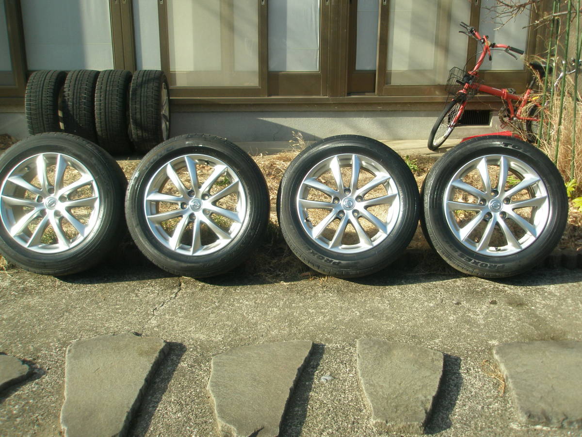 スカイライン V36】☆日産純正 17インチ タイヤ付き ホイール☆7.5J +  