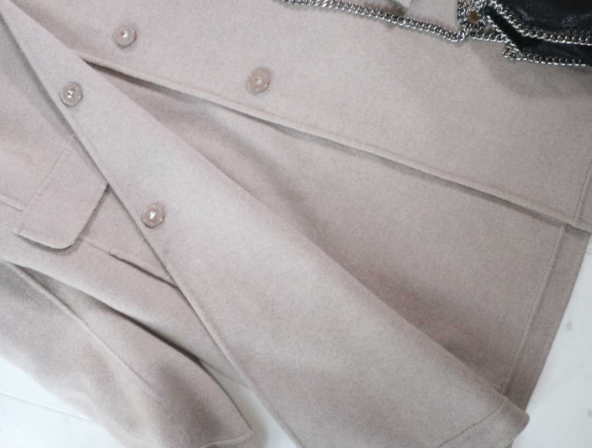 マックスマーラ Max Mara★ラムヴァージンウール&アンゴラ★2way ダブルフェイス フーデットコート アウター size 44 Mara Max WEEKEND 2wayロングコート アンゴラブレンド ブラウンS