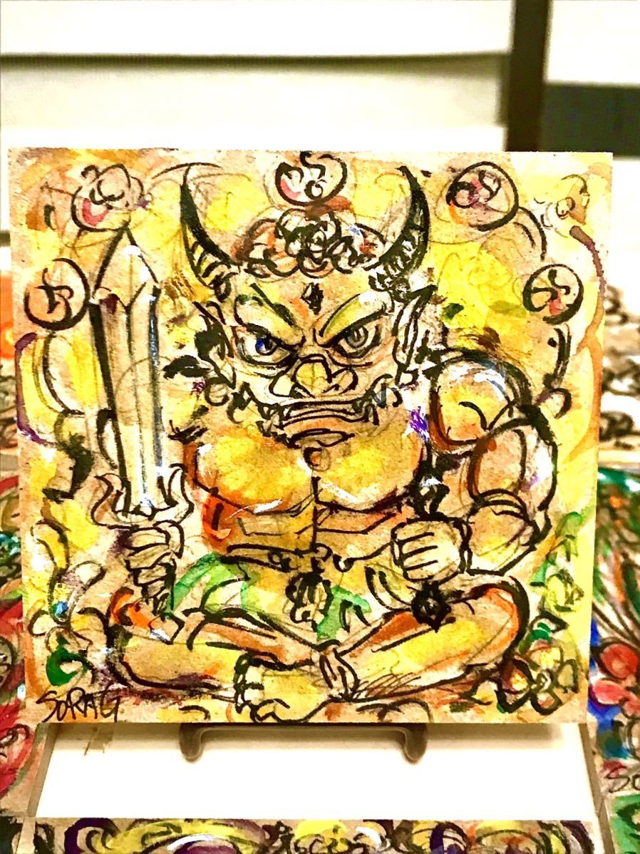 鬼神様の聖天変幻 開運 お守り アート 絵画 鬼 不動明王 その他 売買されたオークション情報 Yahooの商品情報をアーカイブ公開 オークファン Aucfan Com