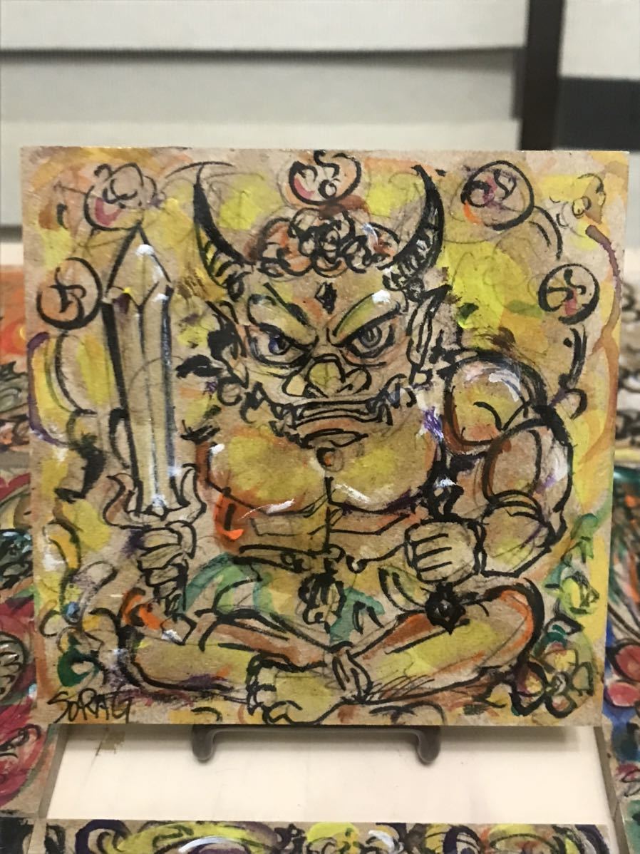 鬼神様の聖天変幻 開運 お守り アート 絵画 鬼 不動明王 その他 売買されたオークション情報 Yahooの商品情報をアーカイブ公開 オークファン Aucfan Com