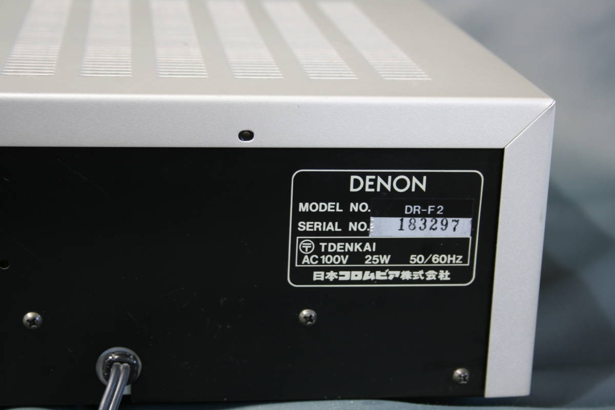 【現状品】DENON カセットデッキ DR-F2 DENON デノン カセットデッキ DR-F2