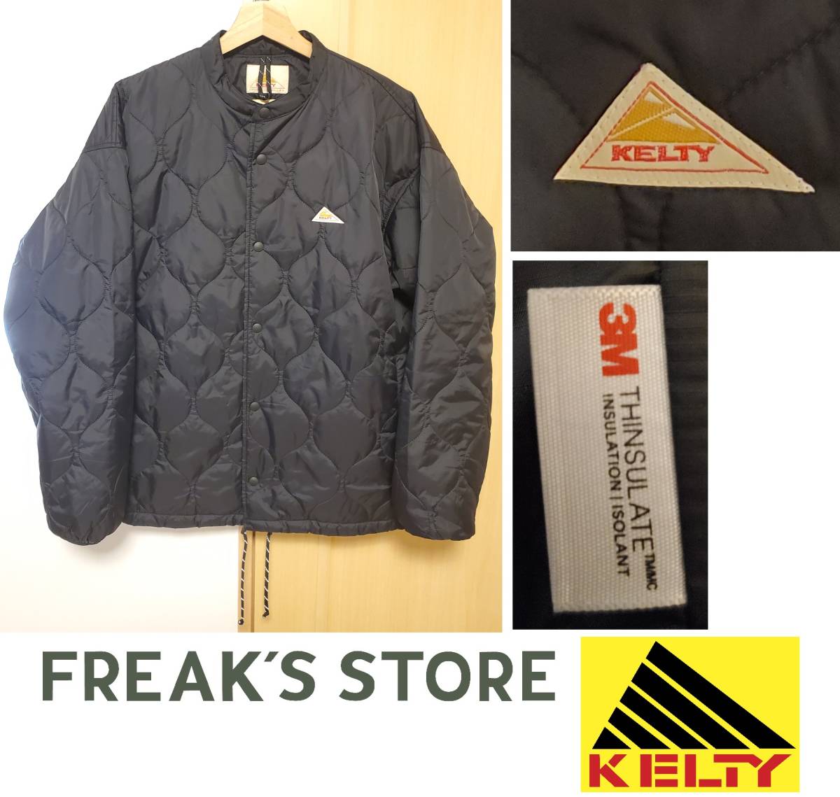 KELTY×FREAK'S FREAK'S STORE 別注 - STORE&frasl;ケルティ 限定展開 STORE（フリークスストア）の「WEB限定KELTY×FREAK'S キルティング 高 品質ファッション STORE（フリークスストア）の「WEB限定 STOREワンポイント STORE（フリークスストア）の「限定展開 ワンポイント キルティングハーフジップトレー