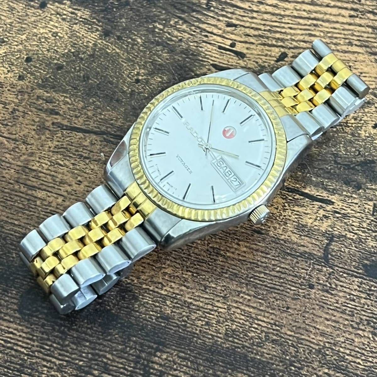☆RADO ラドー☆VOYAGER ボイジャー☆自動巻き コンビ デイデイト