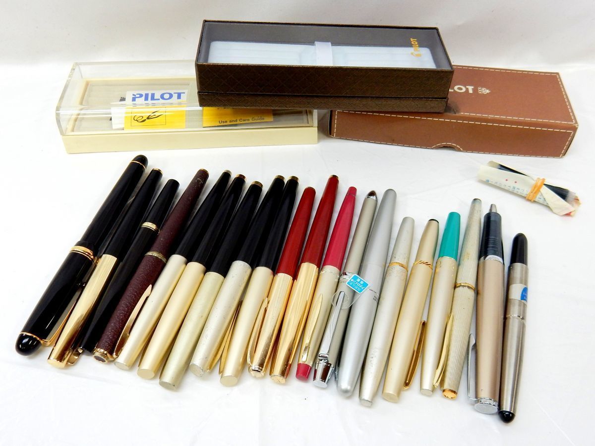 1000円スタート 万年筆 ボールペン シャーペン 本まとめ Sailor Platinum Pilot カスタム 74 ペン先 18k 750 14k 585 刻印有 Q パイロット 売買されたオークション情報 Yahooの商品情報をアーカイブ公開 オークファン Aucfan Com