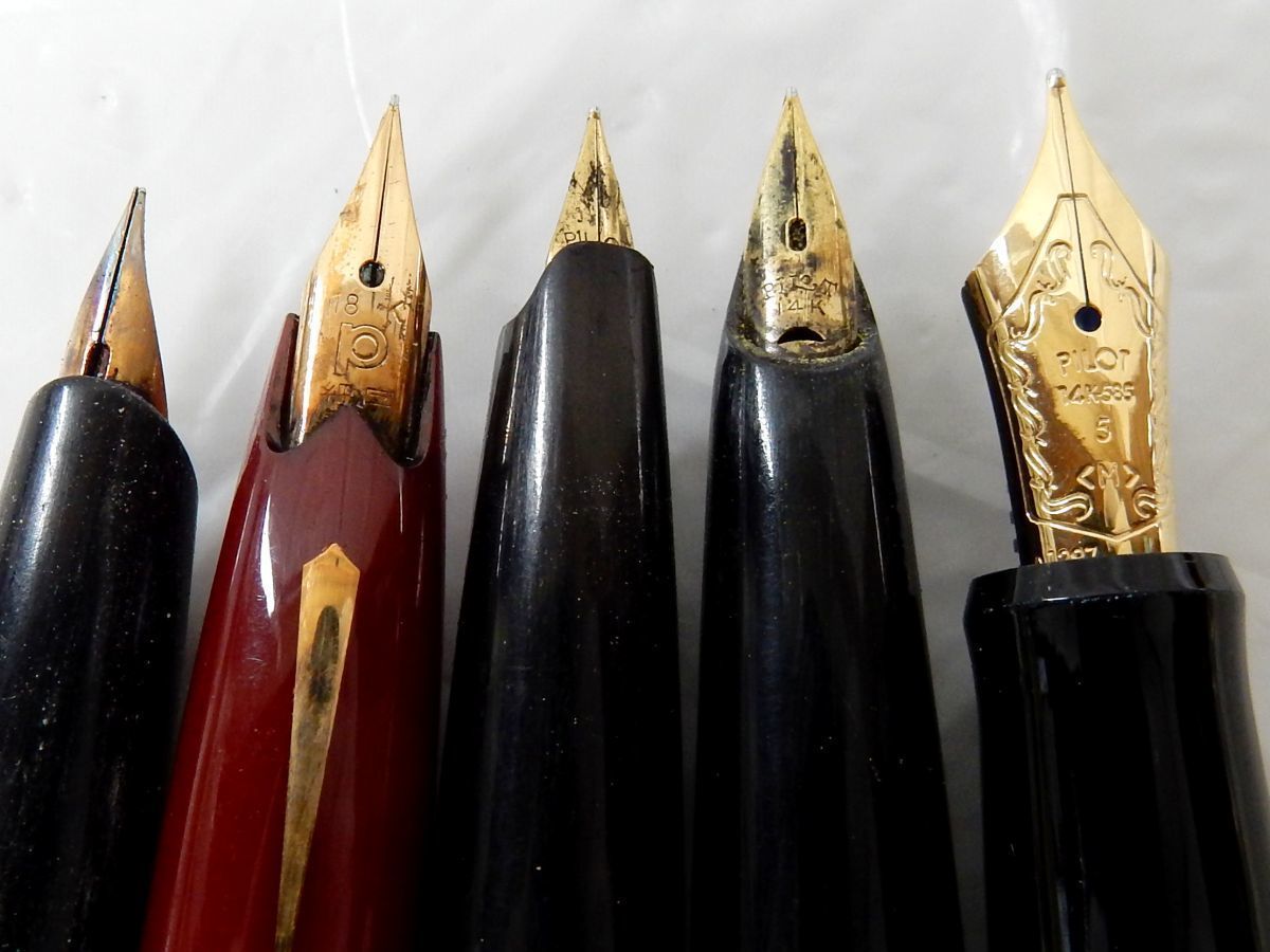 1000円スタート 万年筆 ボールペン シャーペン 本まとめ Sailor Platinum Pilot カスタム 74 ペン先 18k 750 14k 585 刻印有 Q パイロット 売買されたオークション情報 Yahooの商品情報をアーカイブ公開 オークファン Aucfan Com