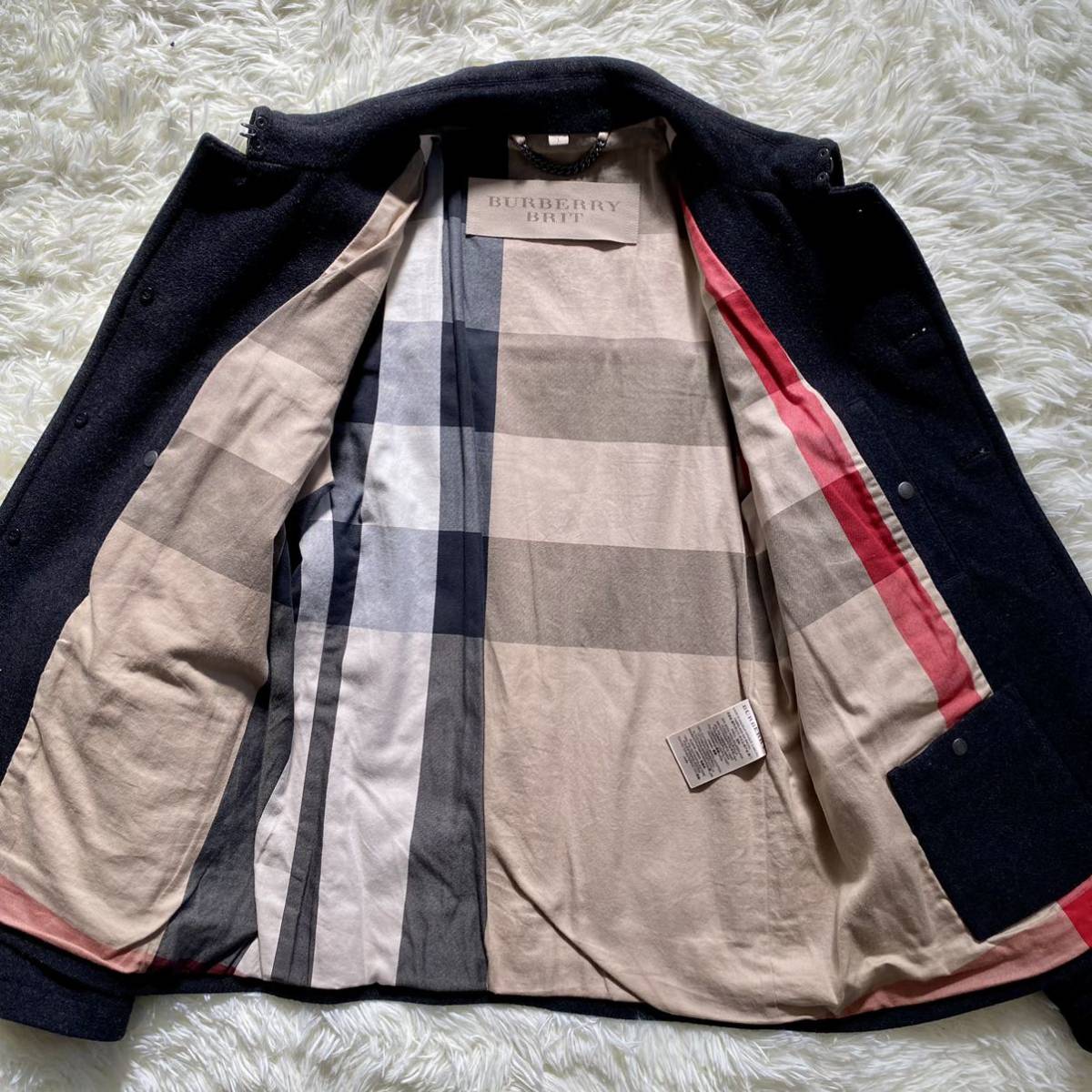 1円【極美品 圧巻のメガチェック】BURBERRY BRIT バーバリーブリット 