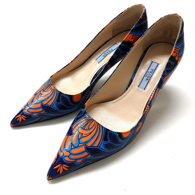 PRADA ポインテッドトゥ ハイヒール ネイビー 楽天市場】PRADA ポイン